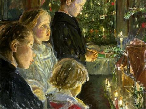 Kalckreuth_Children_by_the_Christmas_tree_380_NL221221