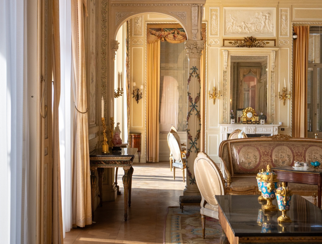 Vue intérieure du Grand Salon de la Villa Ephrussi de Rothschild © Villa et jardins Ephrussi de Rothschild – Corinne Ferault